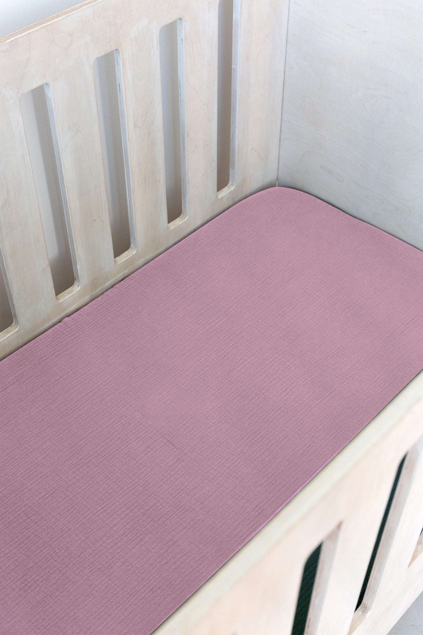 Lavender Pink Cot Fitted Sheet