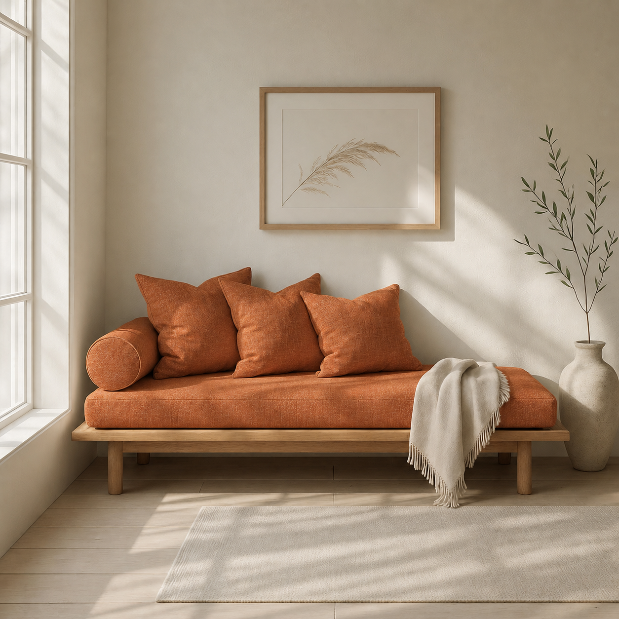 Fabric media | Solace Daybed | Sienna