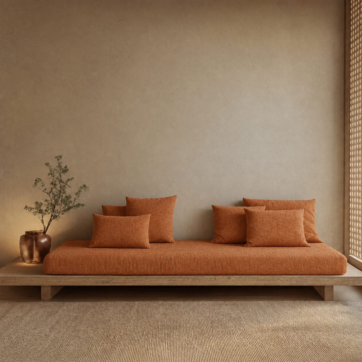 Fabric media | Zen Lounger | Sienna