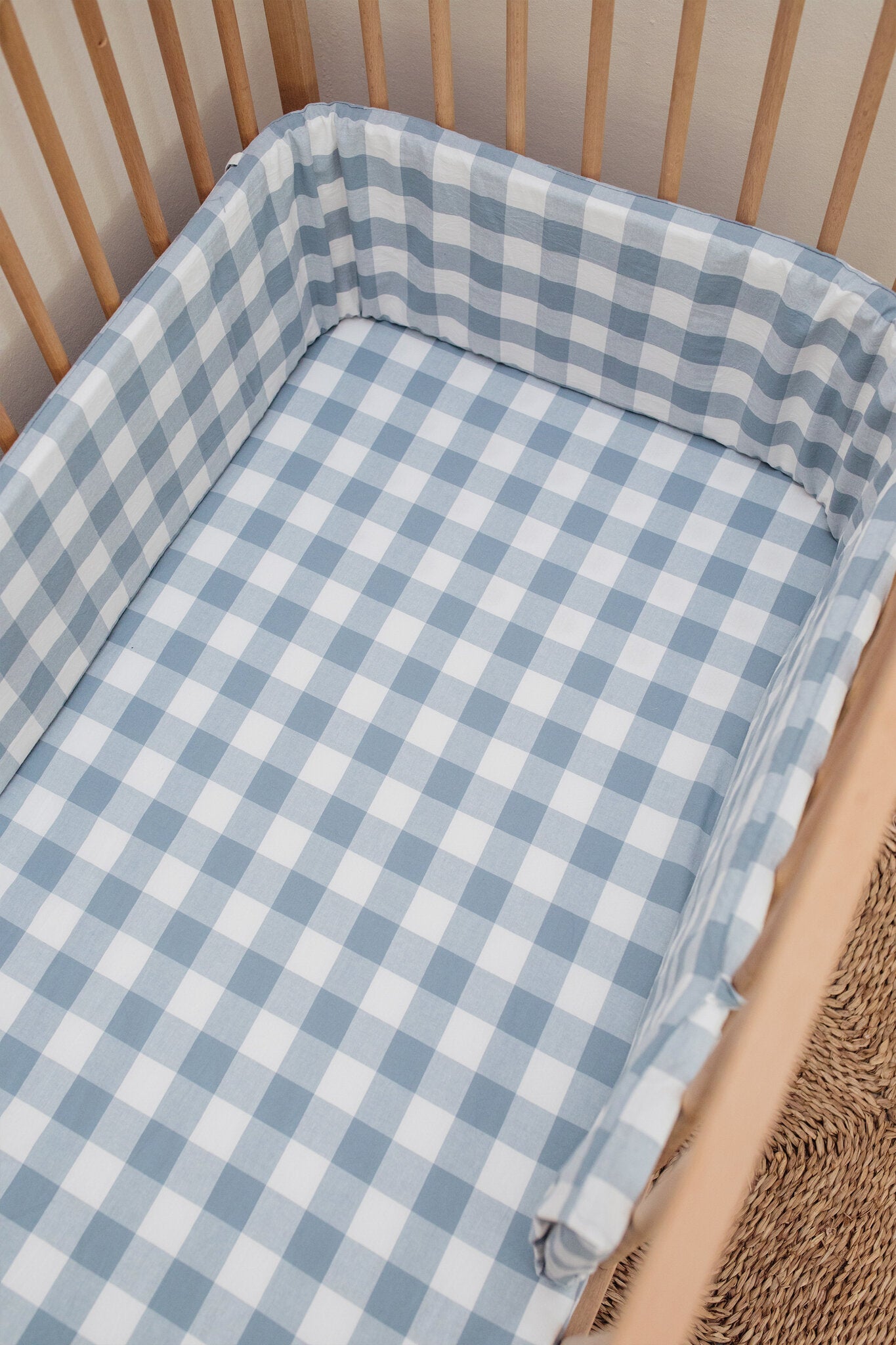 Big Blue Cot Bumper Cover