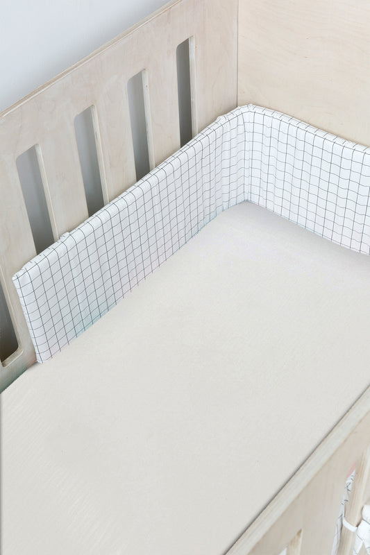 Grid Cot Bumber Cover
