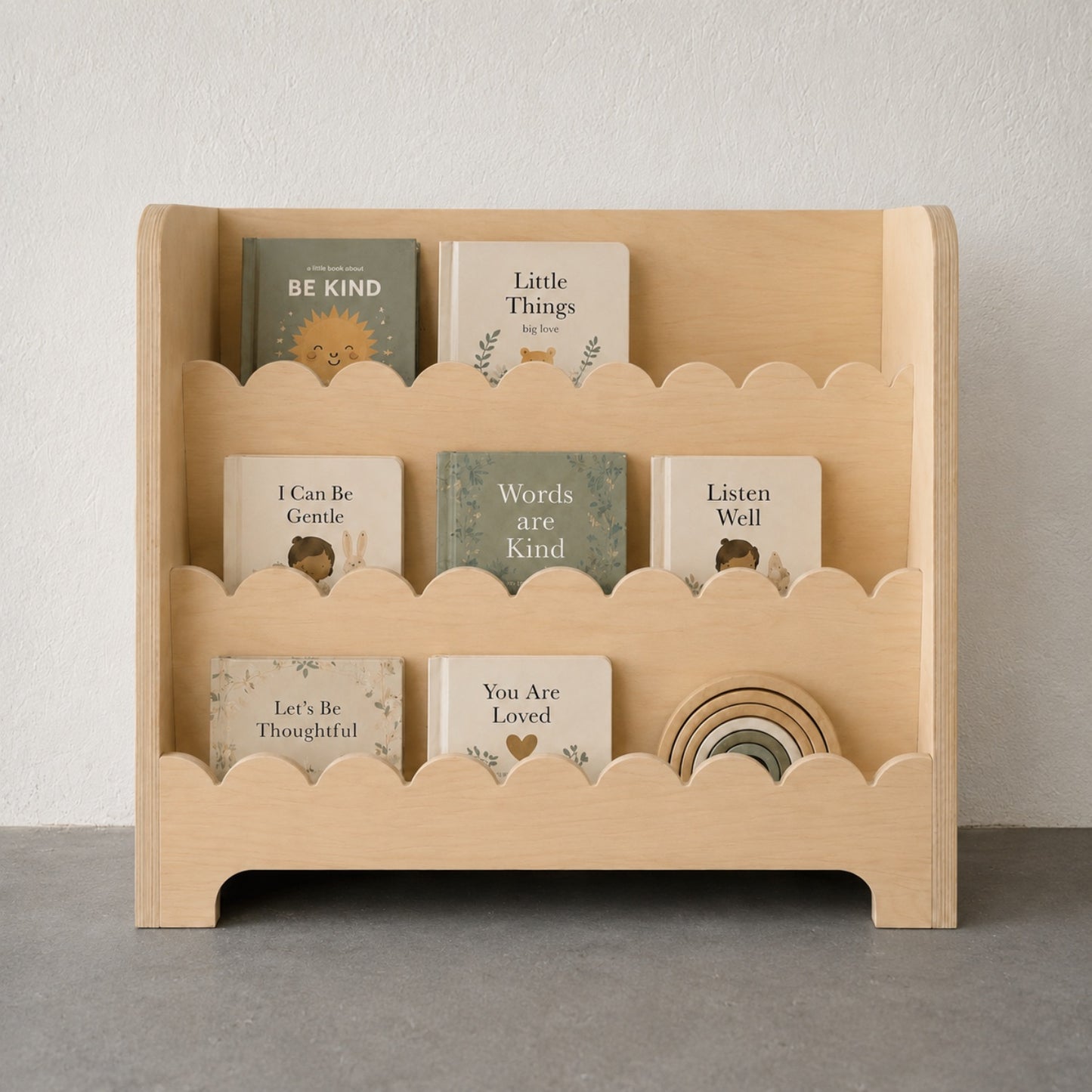 Scalloped Bookshelf