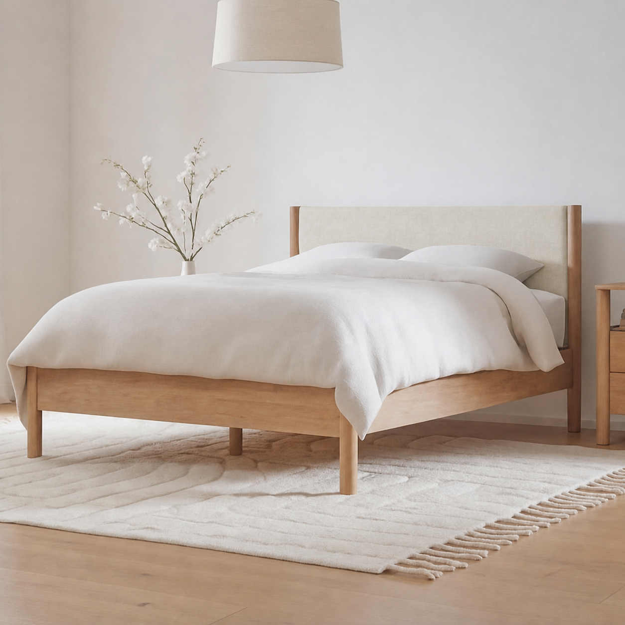 Fabric media | Classic Headboard | Cream