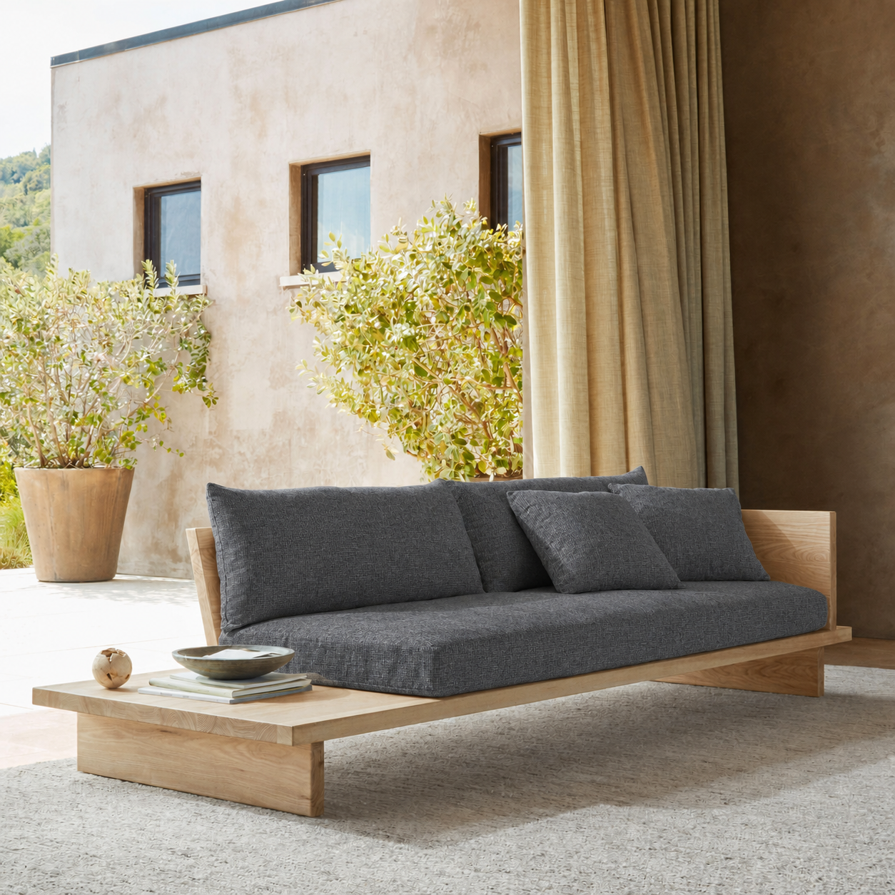 Fabric media | Classic Lounger | Charcoal