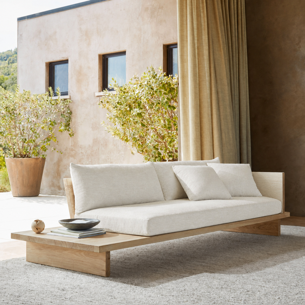 Fabric media | Classic Lounger | Cream