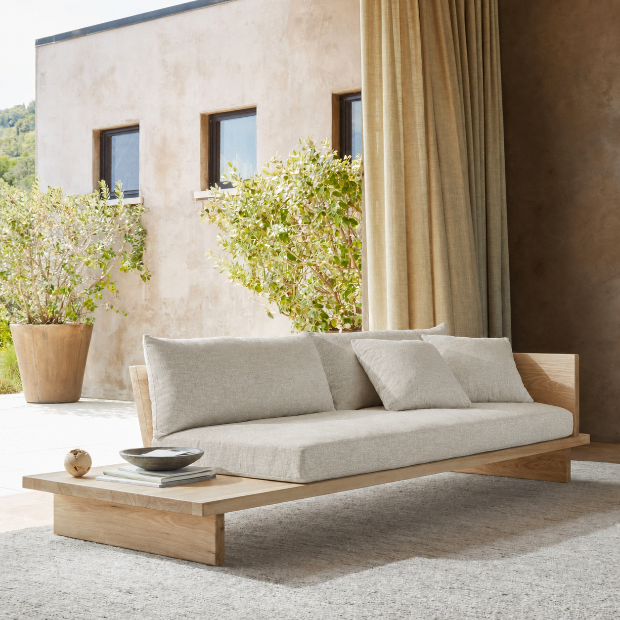 Fabric media | Classic Lounger | Linen