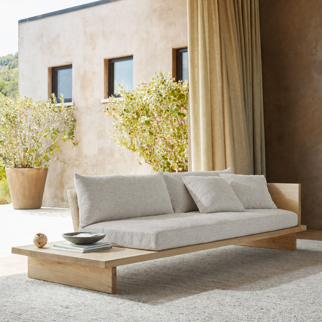Fabric media | Classic Lounger | Oyster