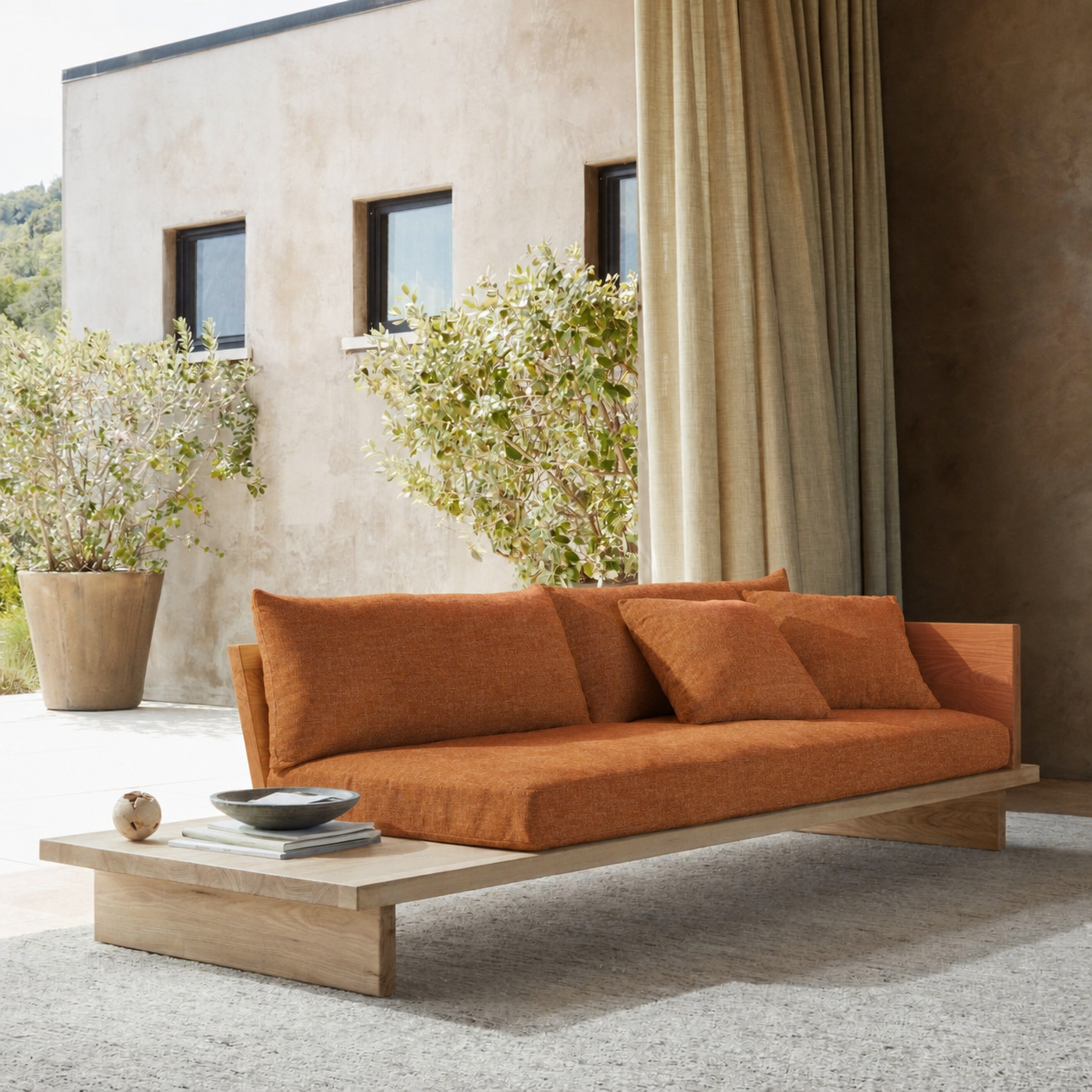 Fabric media | Classic Lounger | Sienna