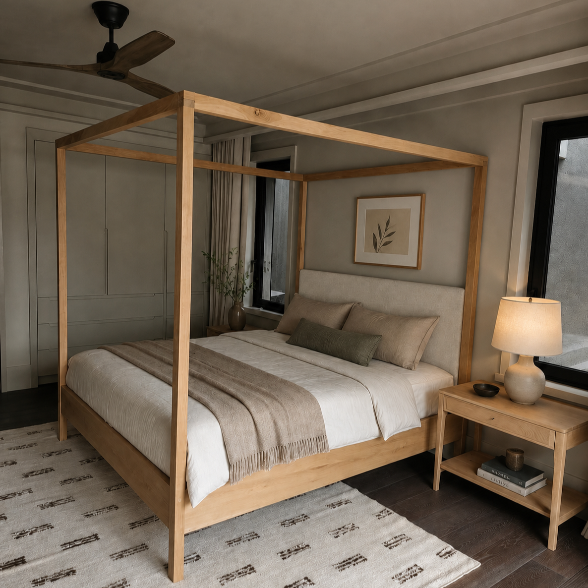 Fabric media | Classic Upholstered Poster | Linen