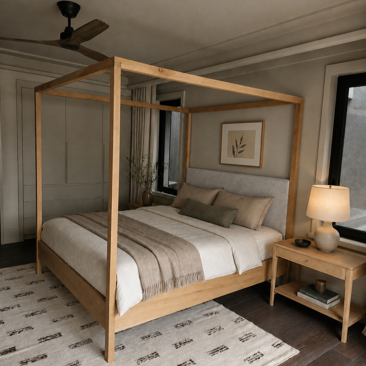 Fabric media | Classic Upholstered Poster | Oyster