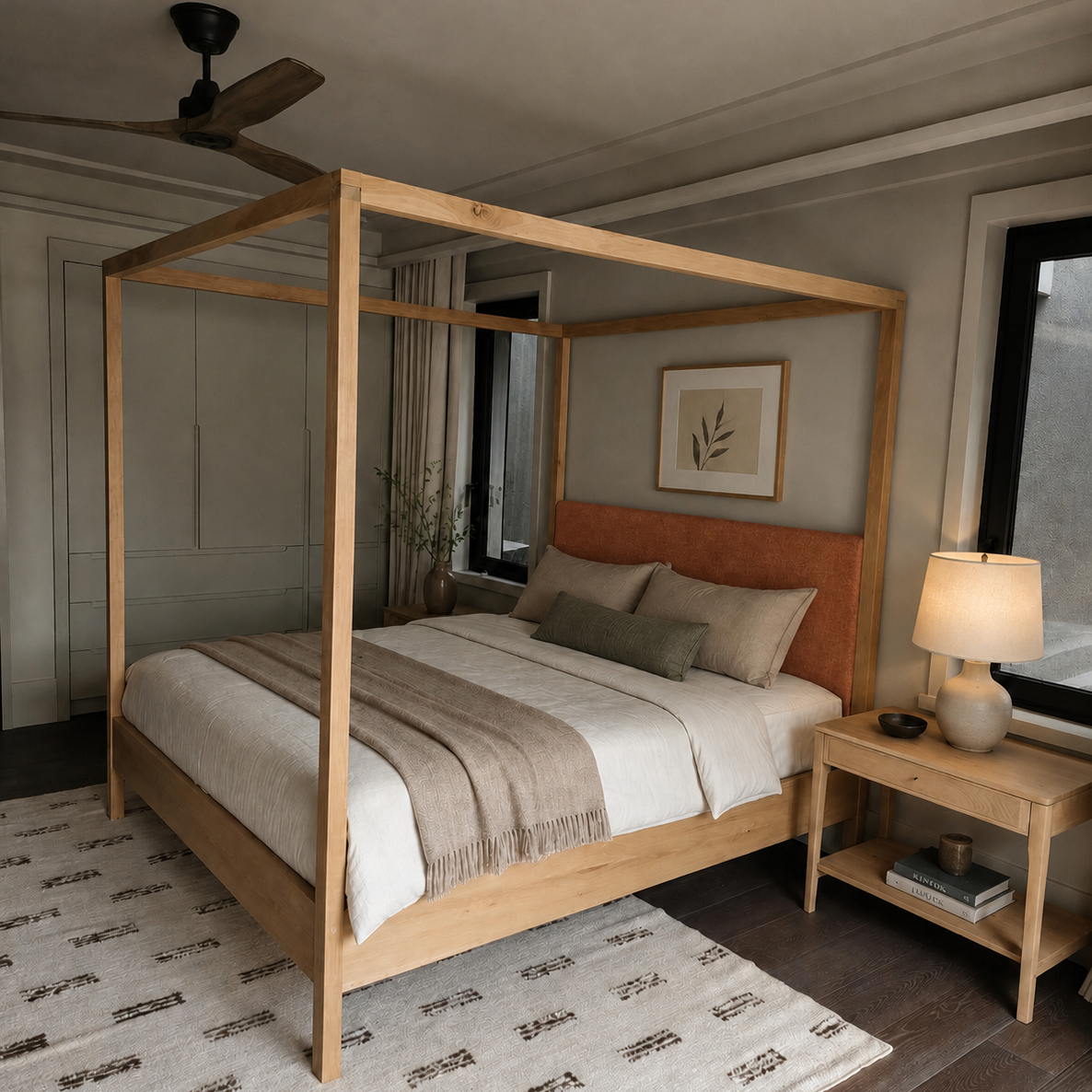 Fabric media | Classic Upholstered Poster | Sienna
