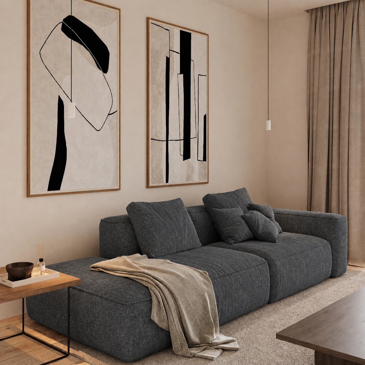 Fabric media | Harmony | Charcoal