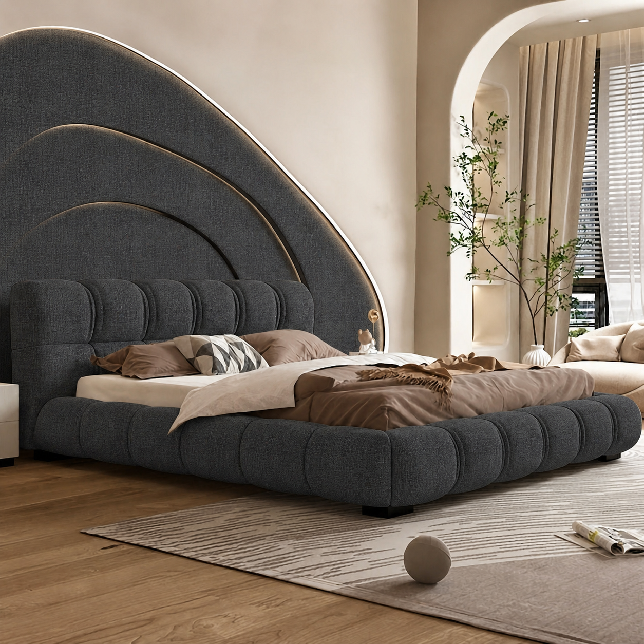 Fabric media | Mallorca | Charcoal