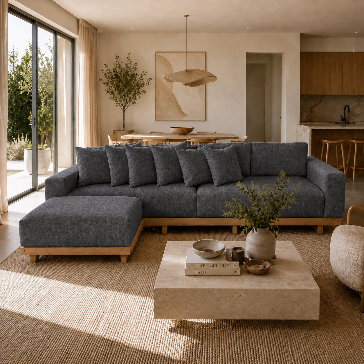 Fabric media | Marbella Sofa | Charcoal