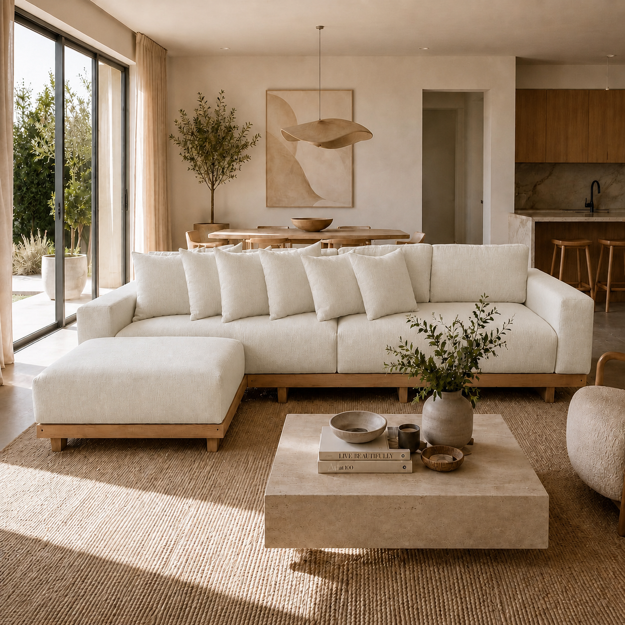 Fabric media | Marbella Sofa | Cream