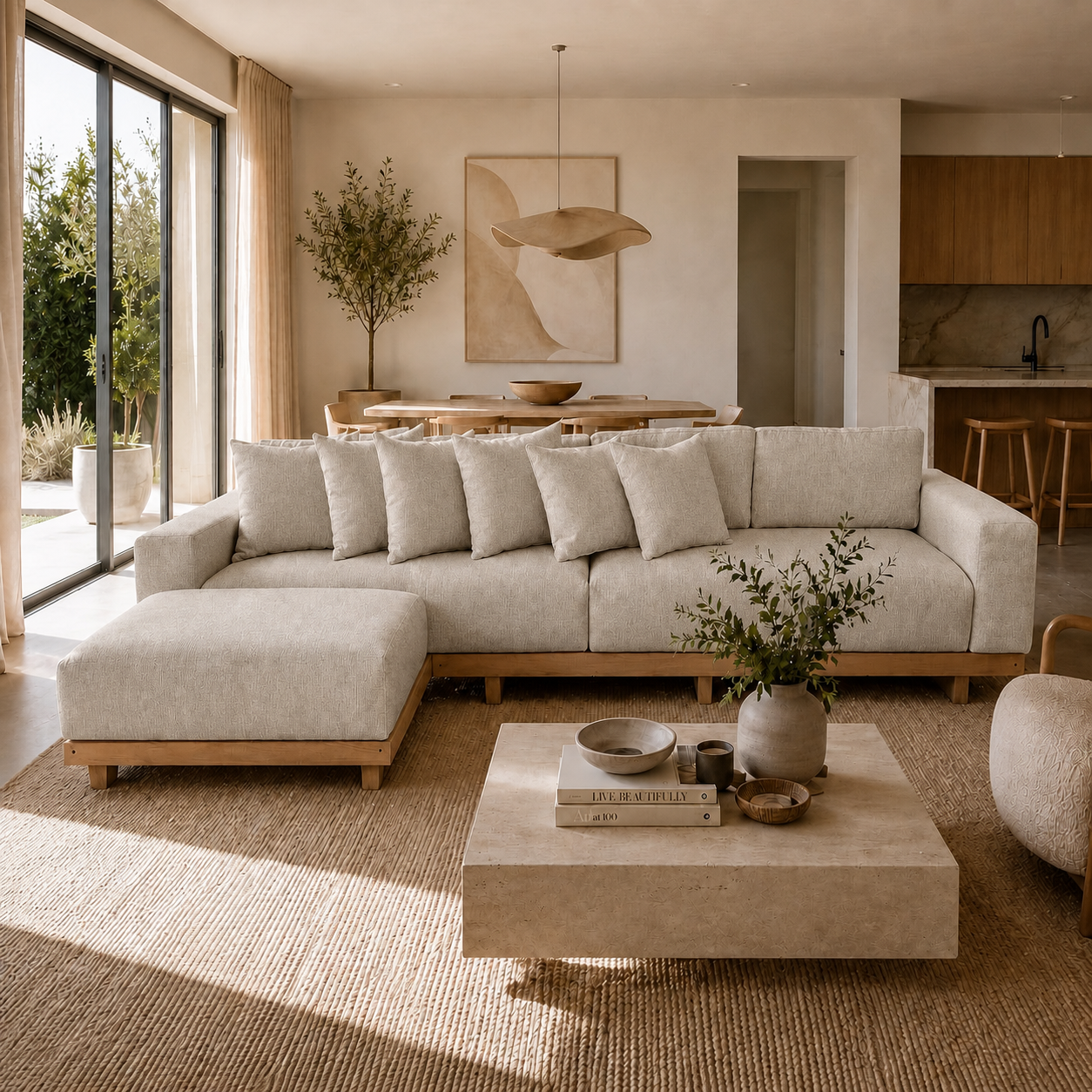 Fabric media | Marbella Sofa | Linen