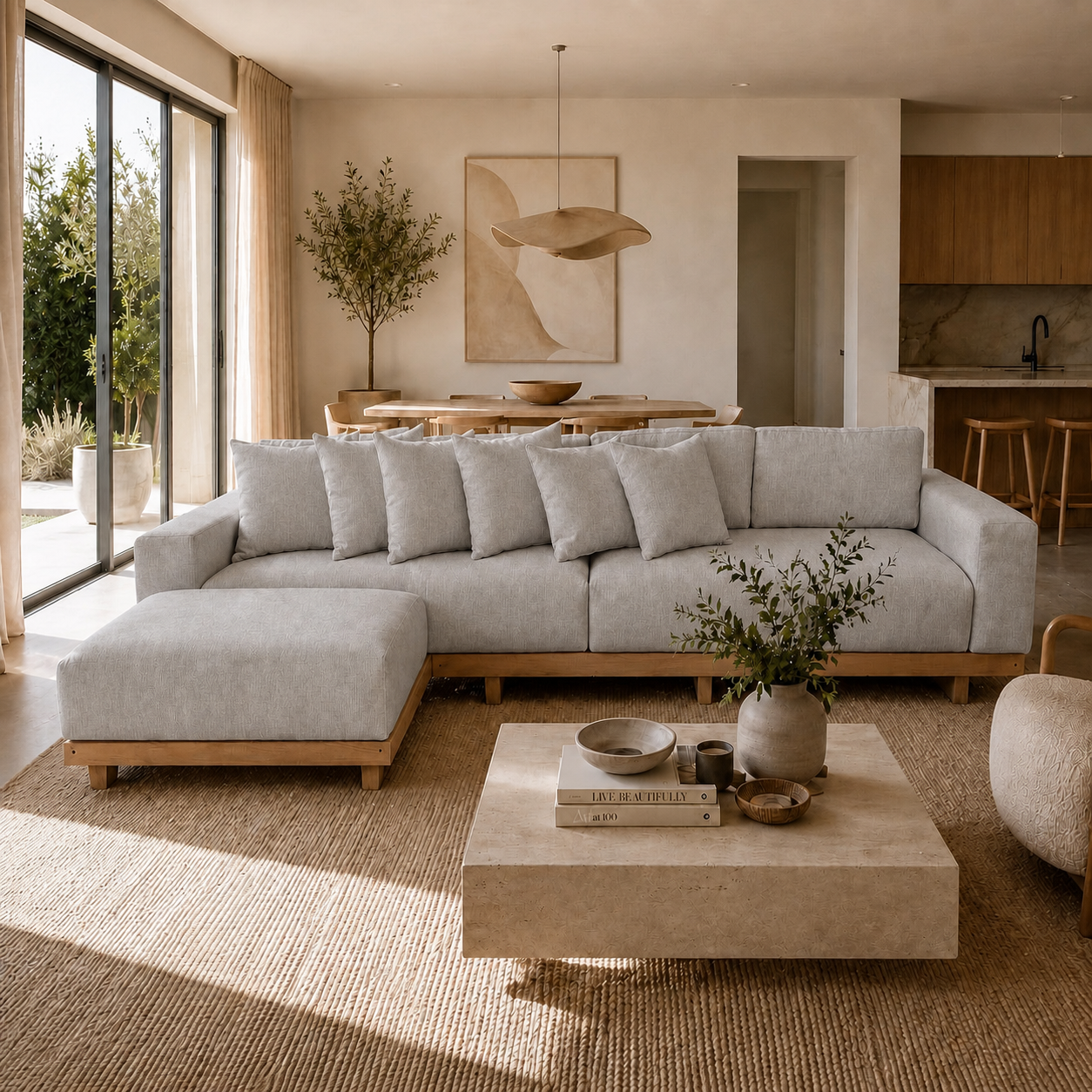 Fabric media | Marbella Sofa | Oyster