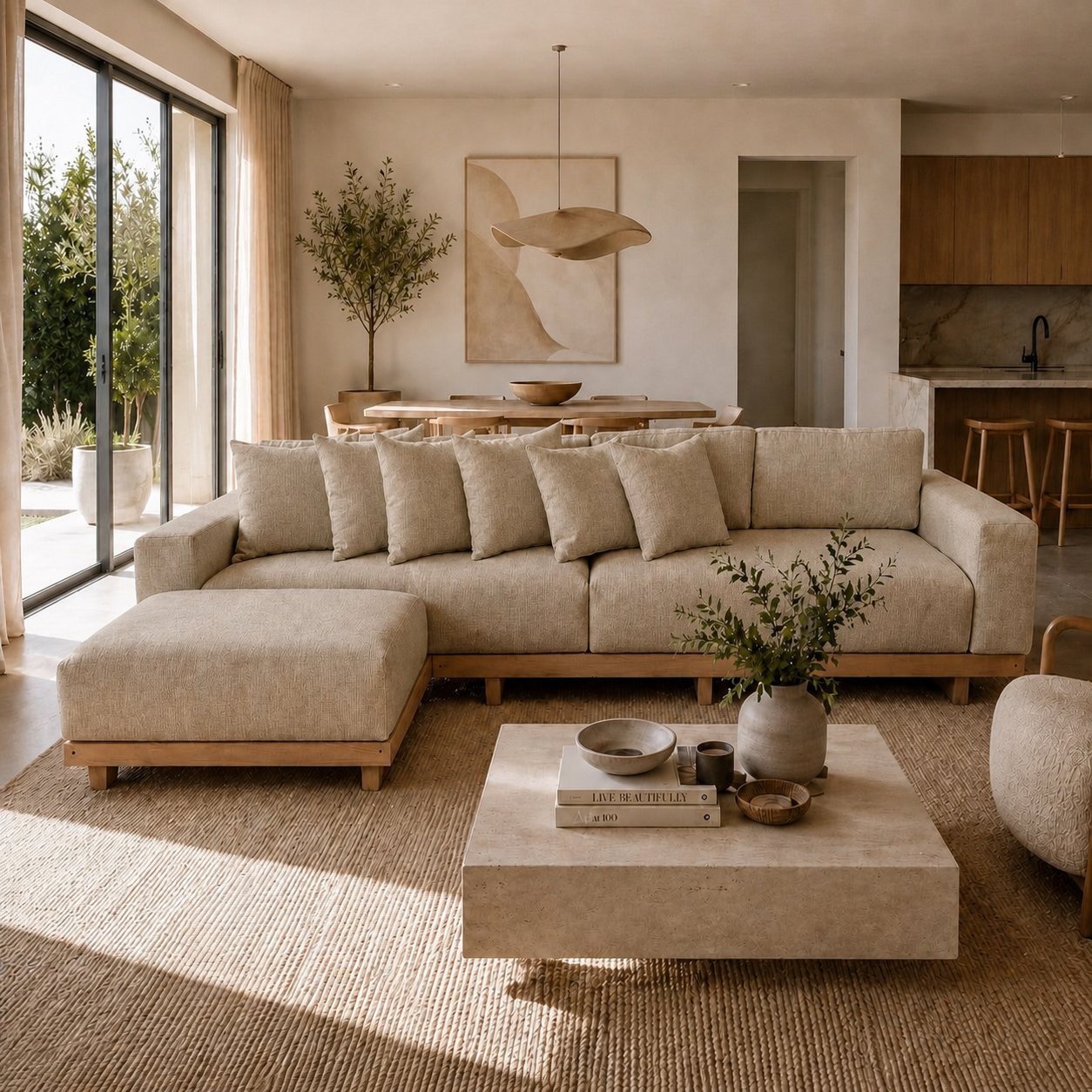Fabric media | Marbella Sofa | Seagrass