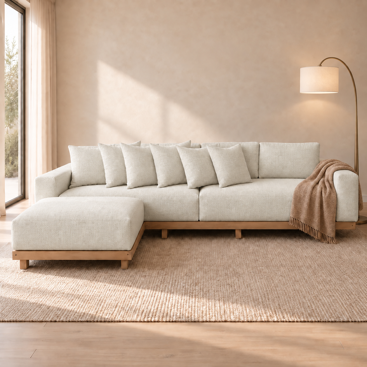 Fabric media | Marbella Sofa | Cream