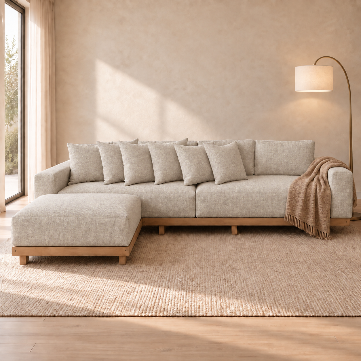 Fabric media | Marbella Sofa | Linen