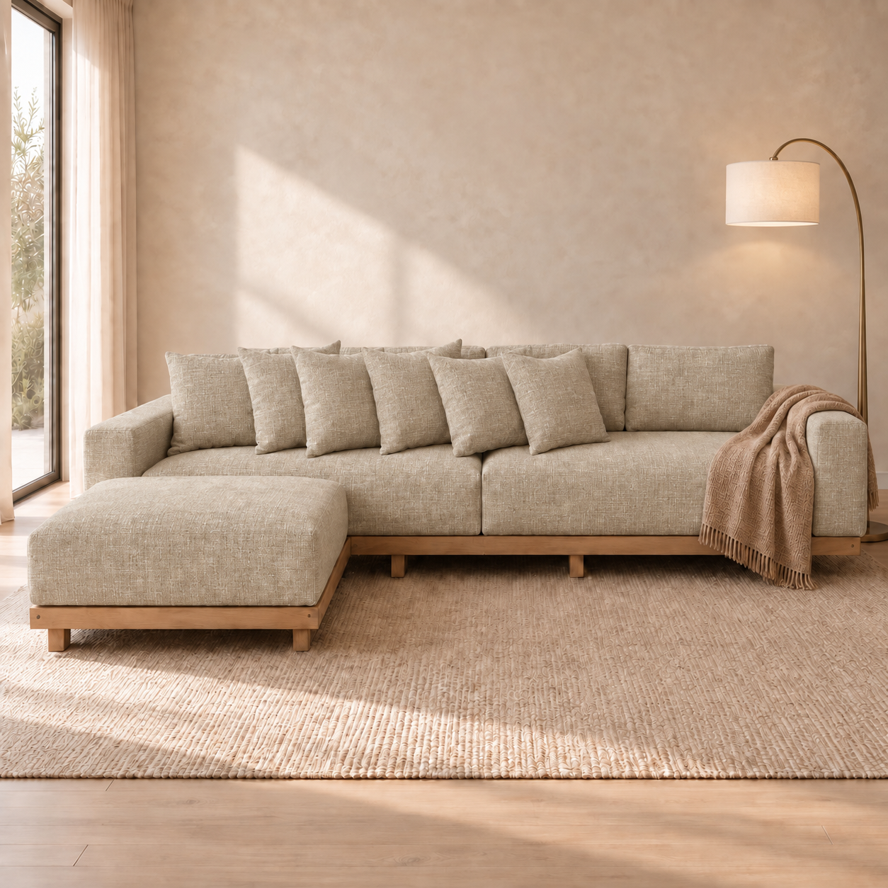 Fabric media | Marbella Sofa | Seagrass
