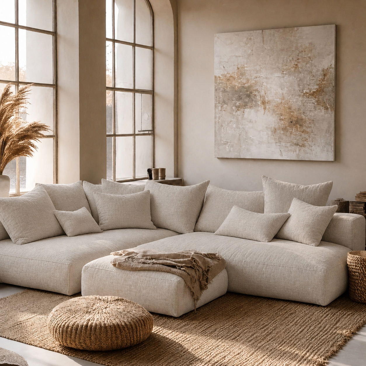 Fabric media | Sanctuary Modular Sofa | Antique