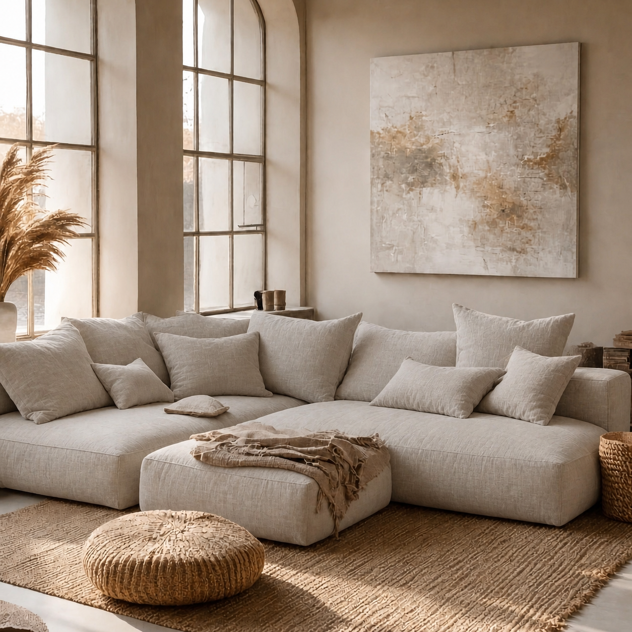 Fabric media | Sanctuary Modular Sofa | Linen