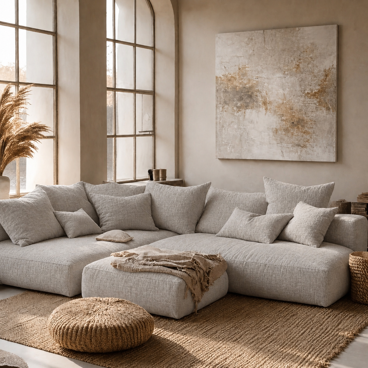 Fabric media | Sanctuary Modular Sofa | Oyster