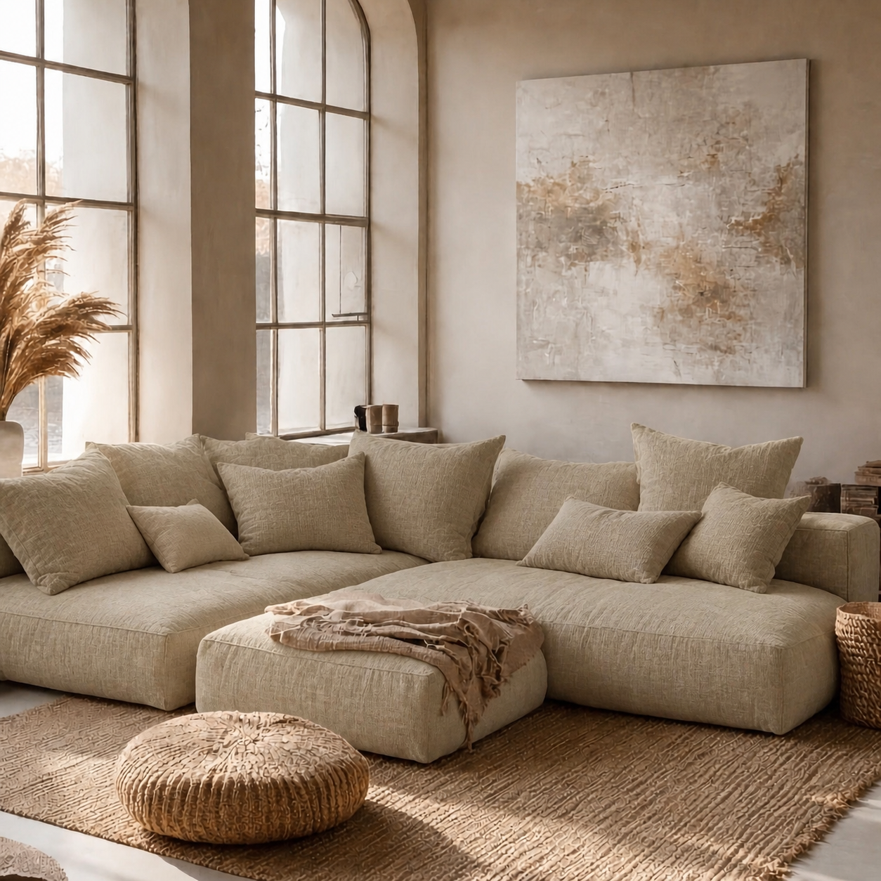 Fabric media | Sanctuary Modular Sofa | Seagrass