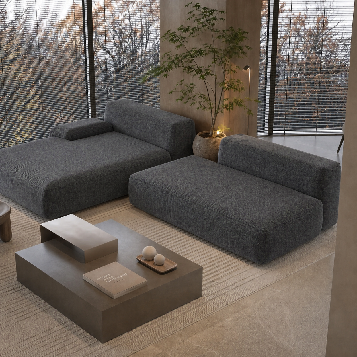 Fabric media | Santori Modular Sofa | Charcoal