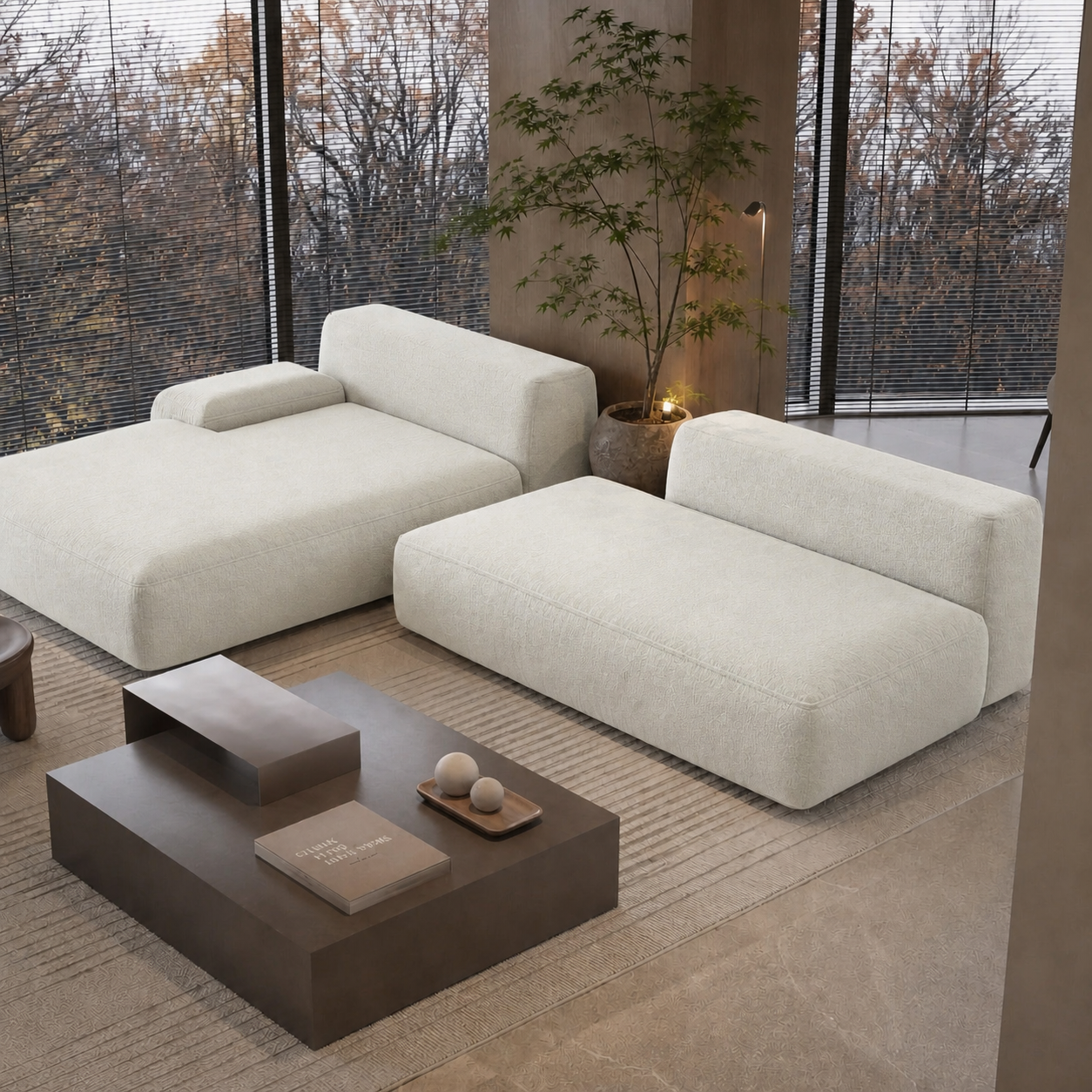 Fabric media | Santori Modular Sofa | Cream