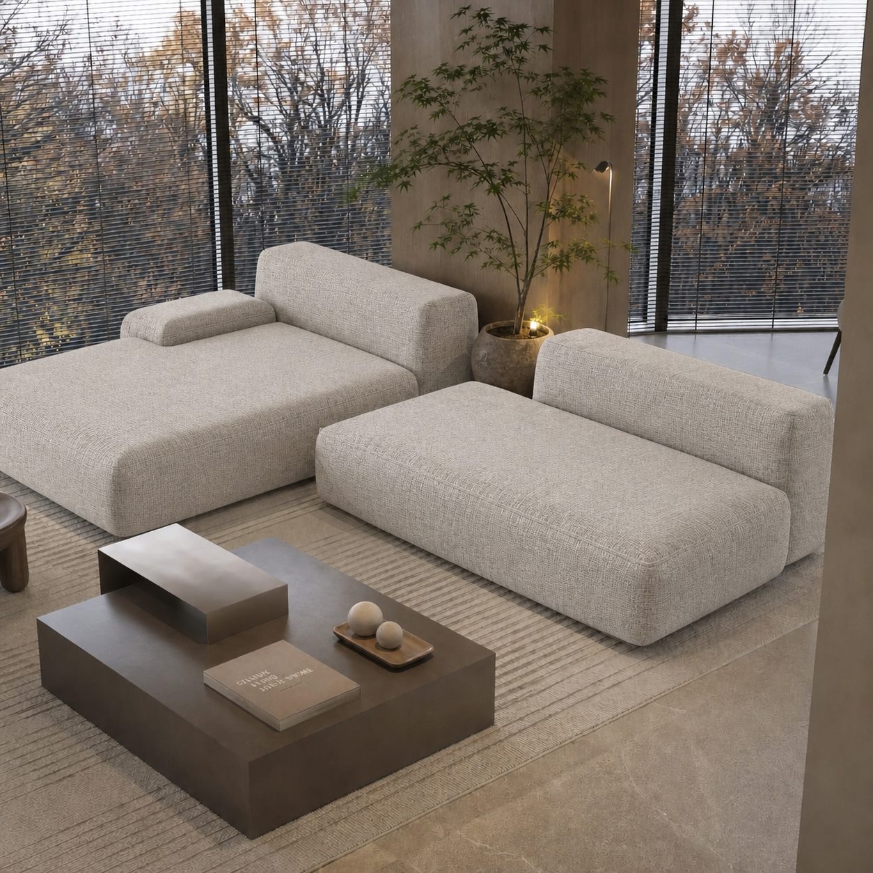 Fabric media | Santori Modular Sofa | Oyster