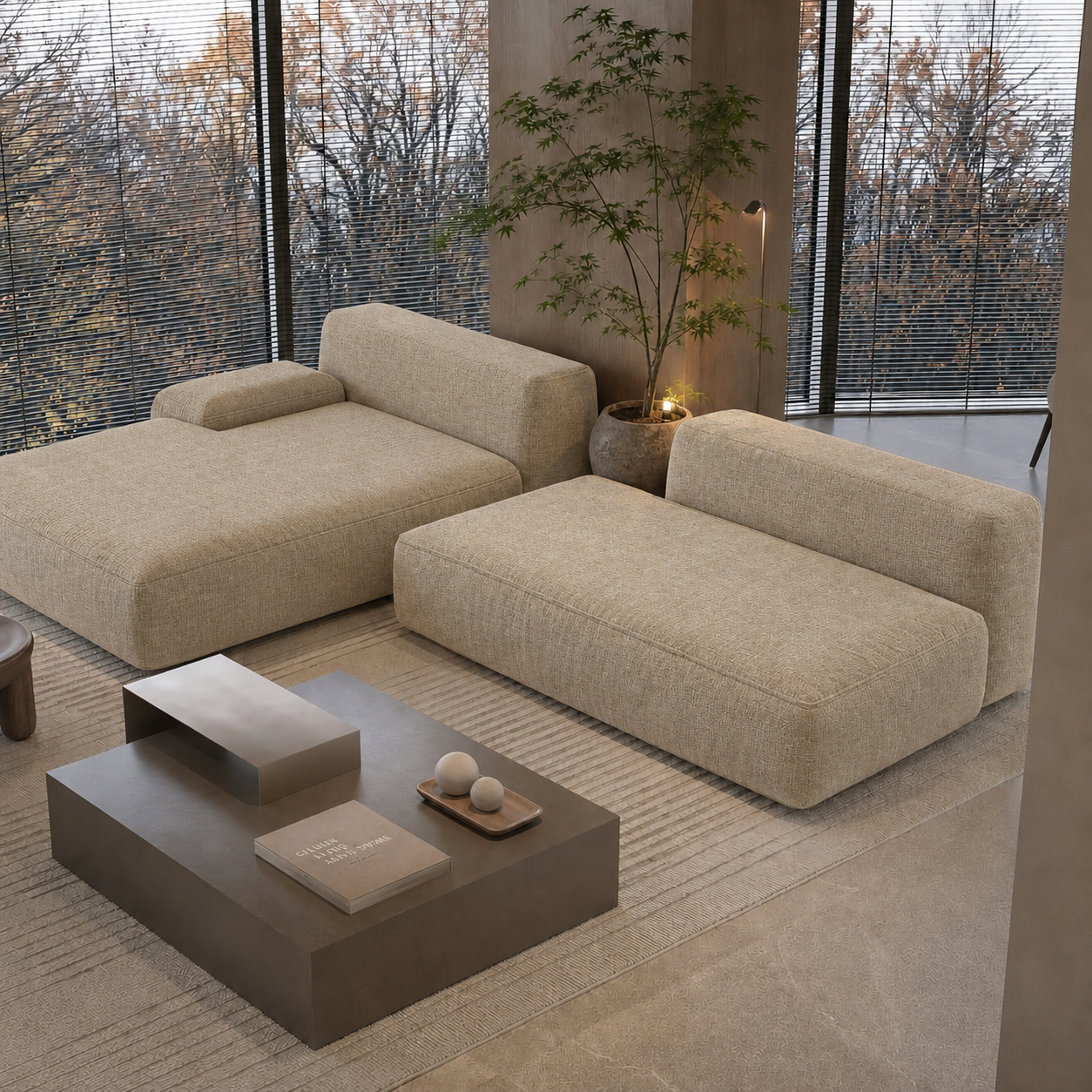 Fabric media | Santori Modular Sofa | Seagrass