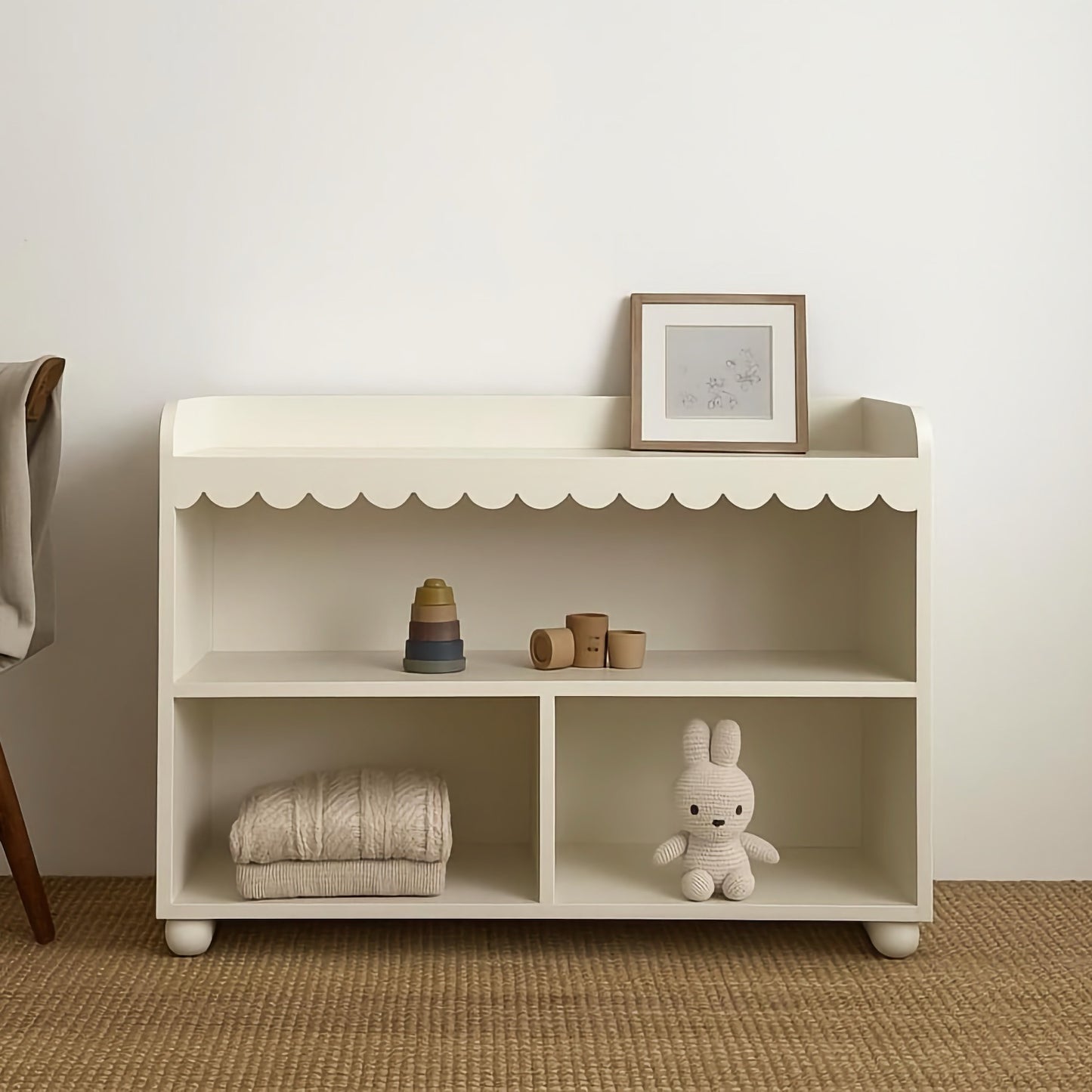 Scalloped Storage Shelf