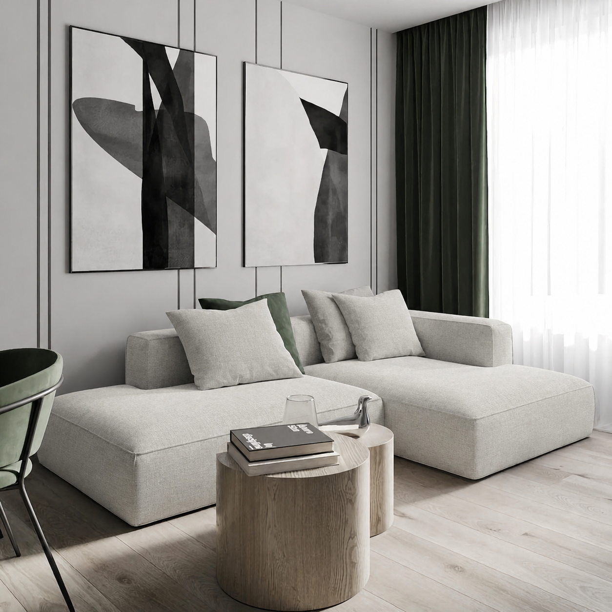 Fabric media | Hampton | Limestone