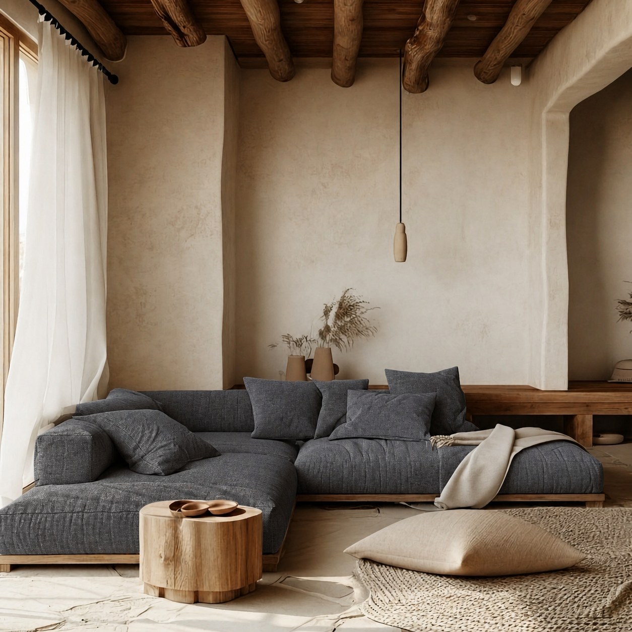 Fabric media | Shanti | Charcoal