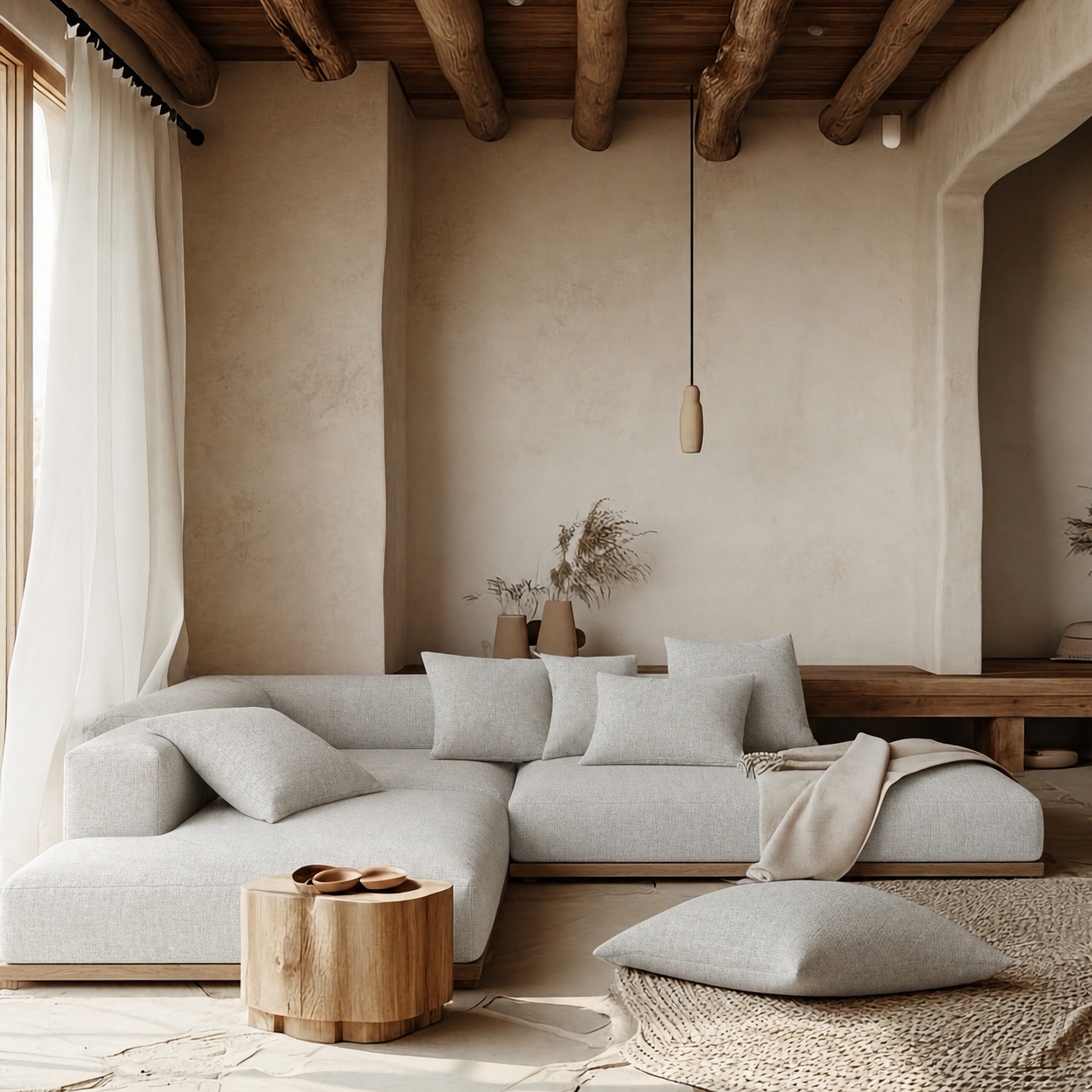 Fabric media | Shanti | Limestone