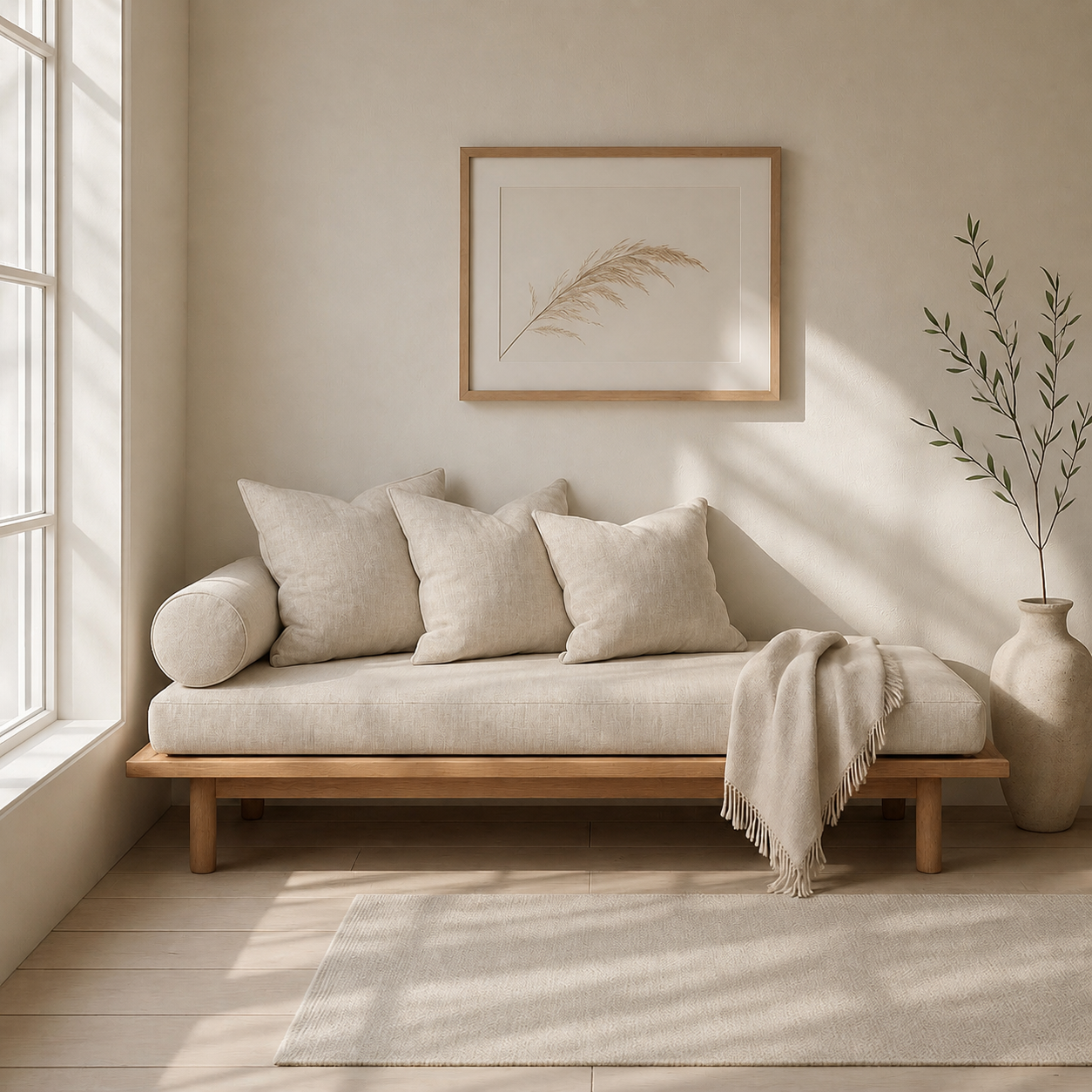 Fabric media | Solace Daybed | Antique