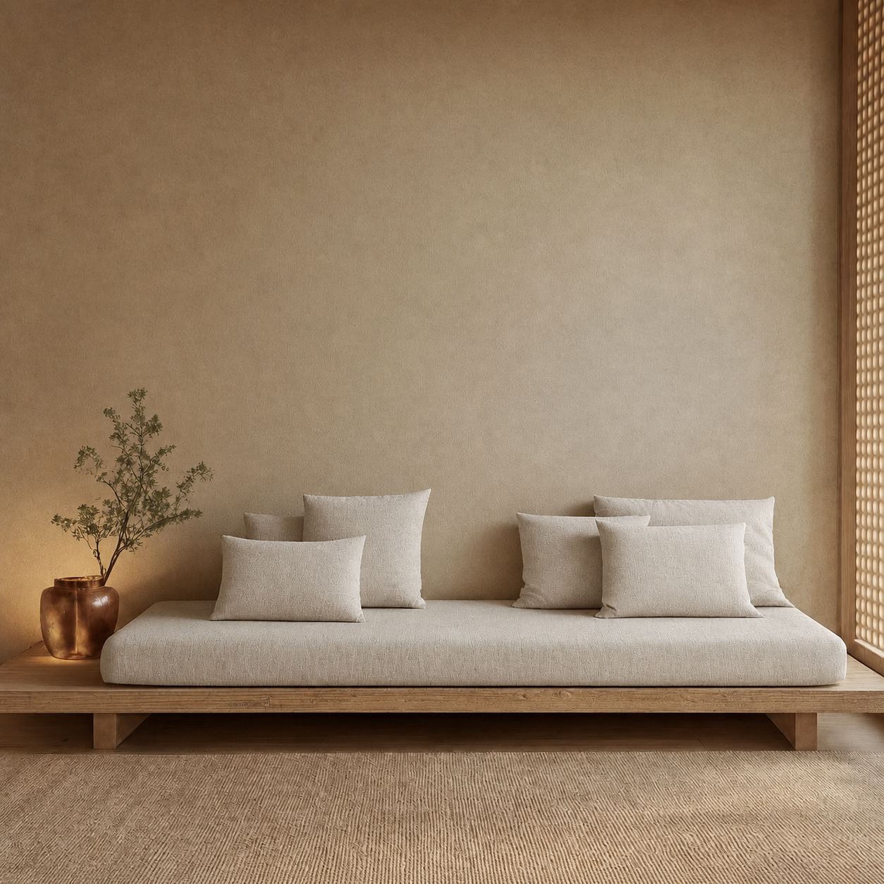 Fabric media | Zen Lounger | Antique