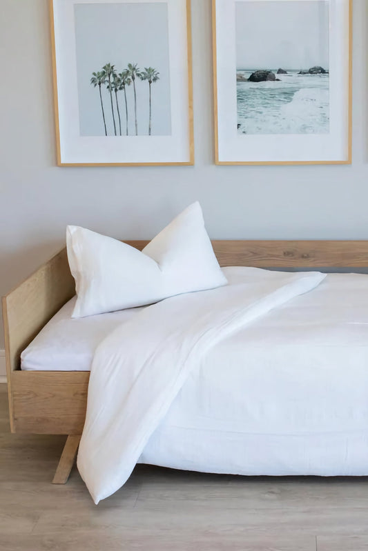 White Muslin Duvet Cover Set